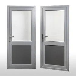 Aluminum doors